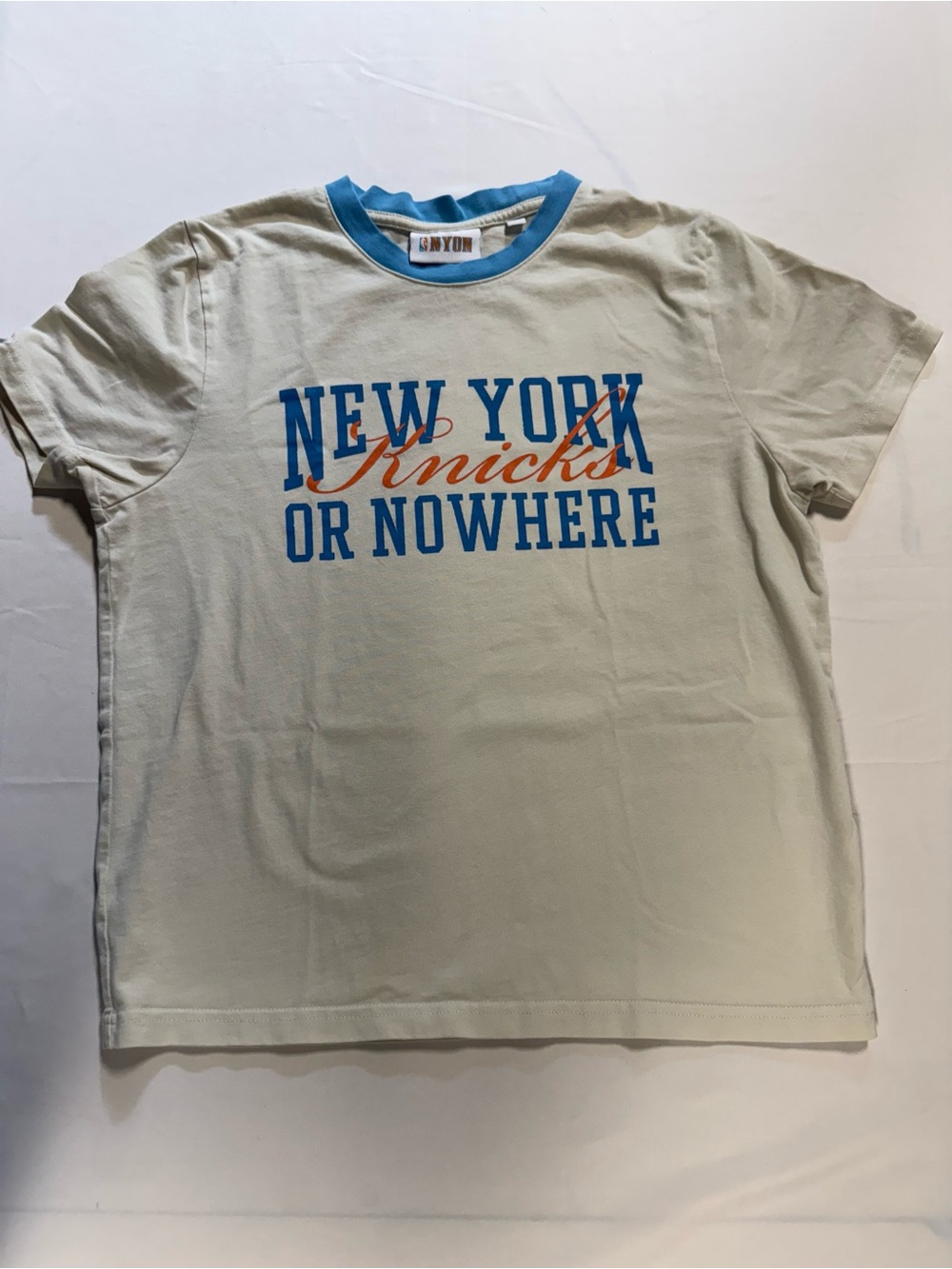 NYON New York or Nowhere Knicks Tee Small Women’s Unisex 2024